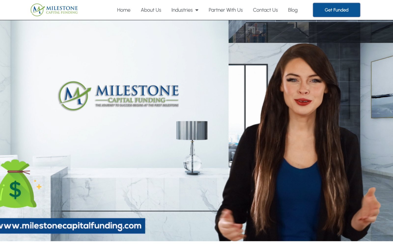 Milestone Capital Funding website designed and built by Developers Dom